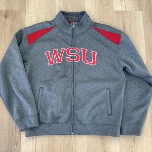 WSU Men’s Medium FullZip Fleeced lined sweatshirt
